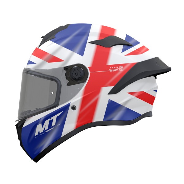 MT Helmets MT Targo S Britain B15 Gloss Red White Blue